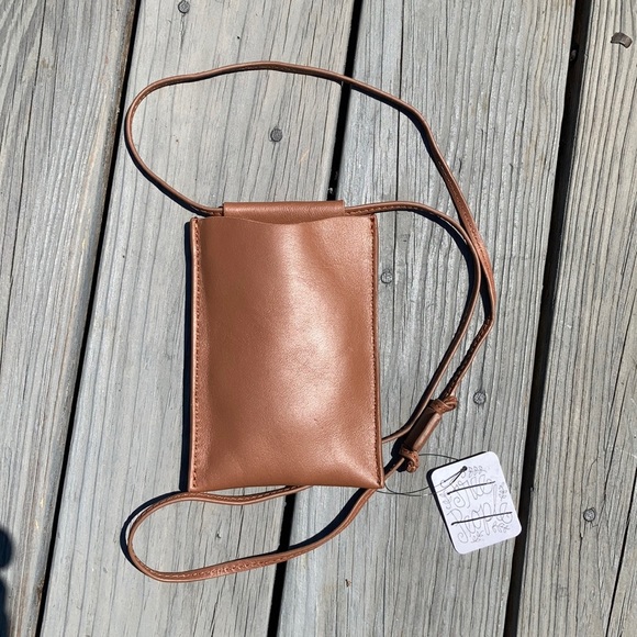 Free People Handbags - Free People Dance All Night LeatherCrossbody Brown